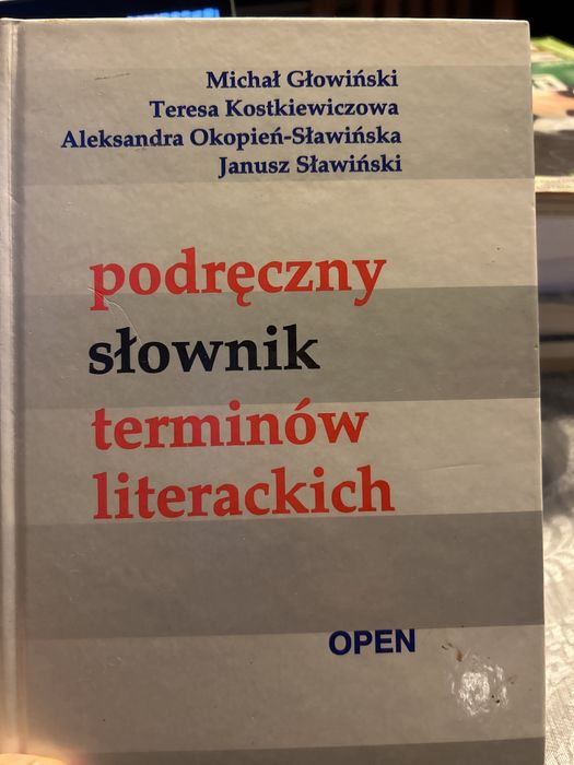 Slownik terminiw literackich