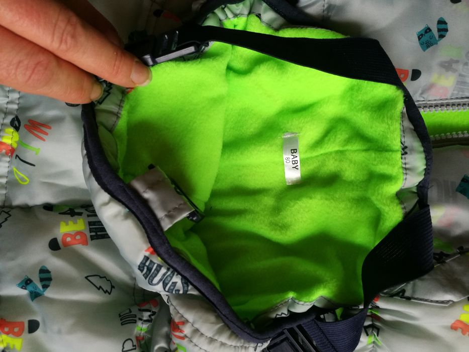 Kombinezon, komplet kurtka +spodnie na polarze  r. 80