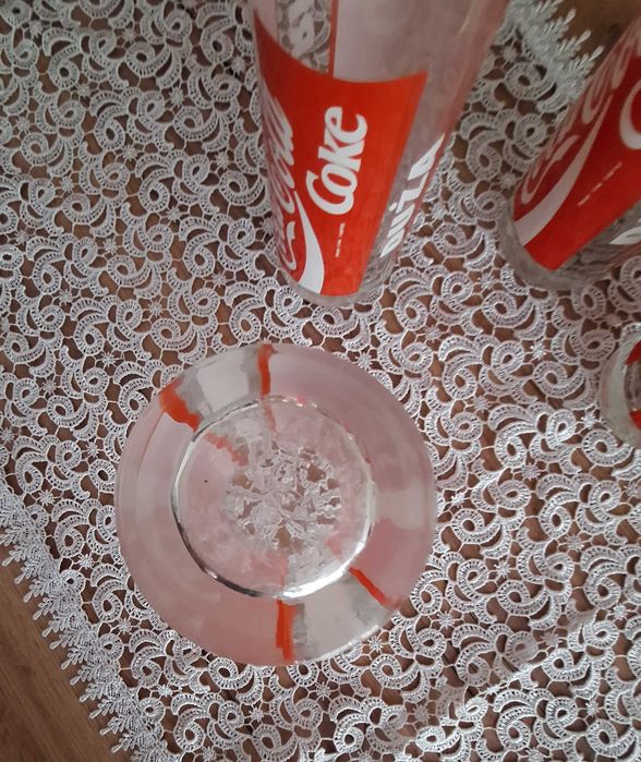 Zestaw 6 szklanek szkanki szkalnka BIG DRINK zimna Coca-Cola Coke 500ml 0,5l wersja POLSKA