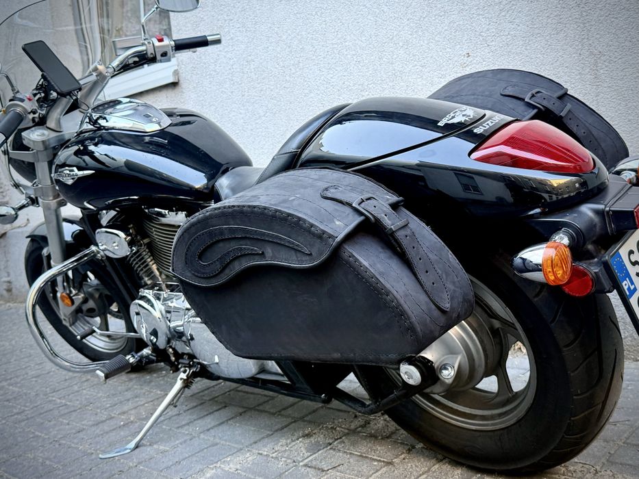 Motocyklowy Kufer+ sakwy czarny mat