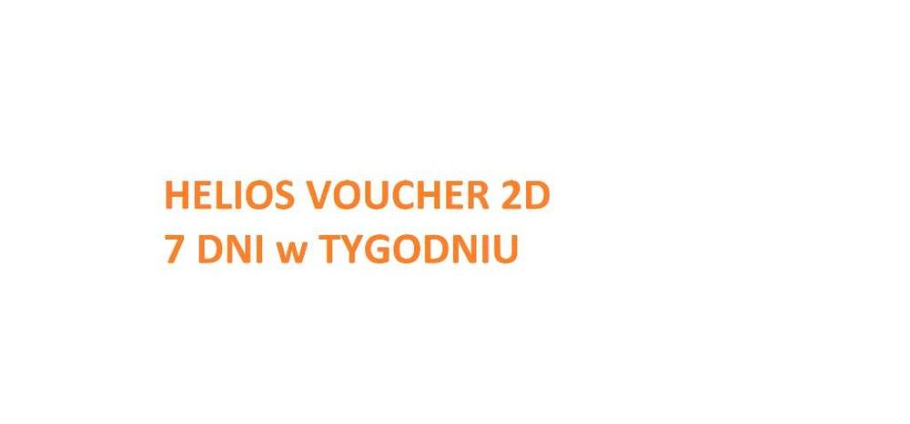 Helios vouchery kino 2D cała Polska 7 dni od ręki