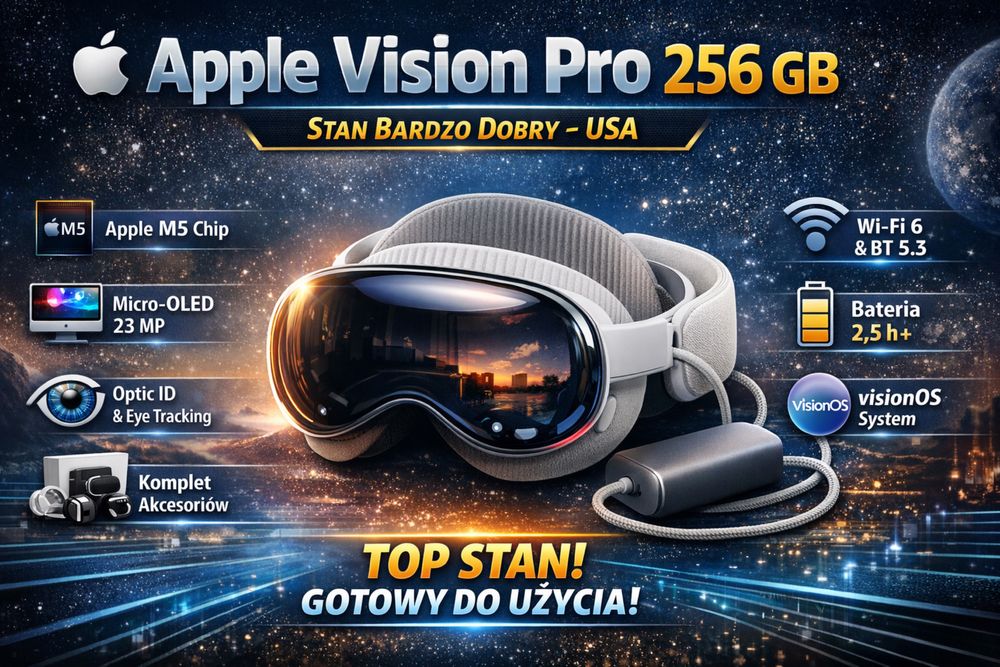 Apple Vision Pro 256 GB USA stan BDB