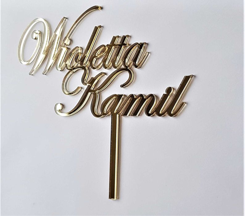 Topper personalizowany ślub