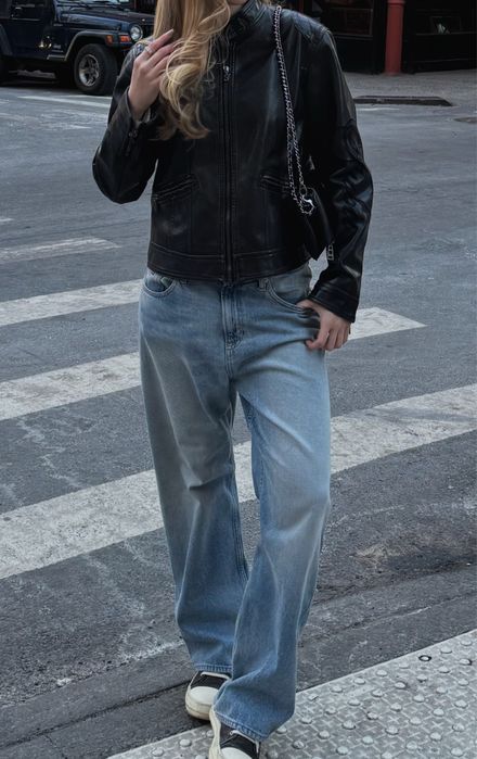 Vintage leather jacket from NYC Вінтажна шкіряна куртка з Нью-Йорка