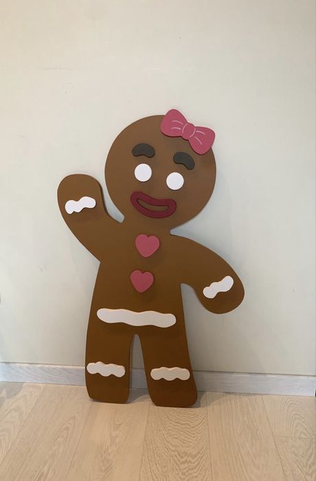 Świąteczna pani Ciastek,prezent,dekoracja,handmade,figurka zimowa