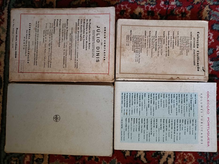 3 Livros A. Garrett, Castelo Branco, Júlio Dinis
