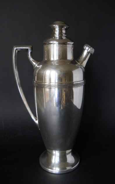 Антикварный коллекционный мельхиоровый миксер