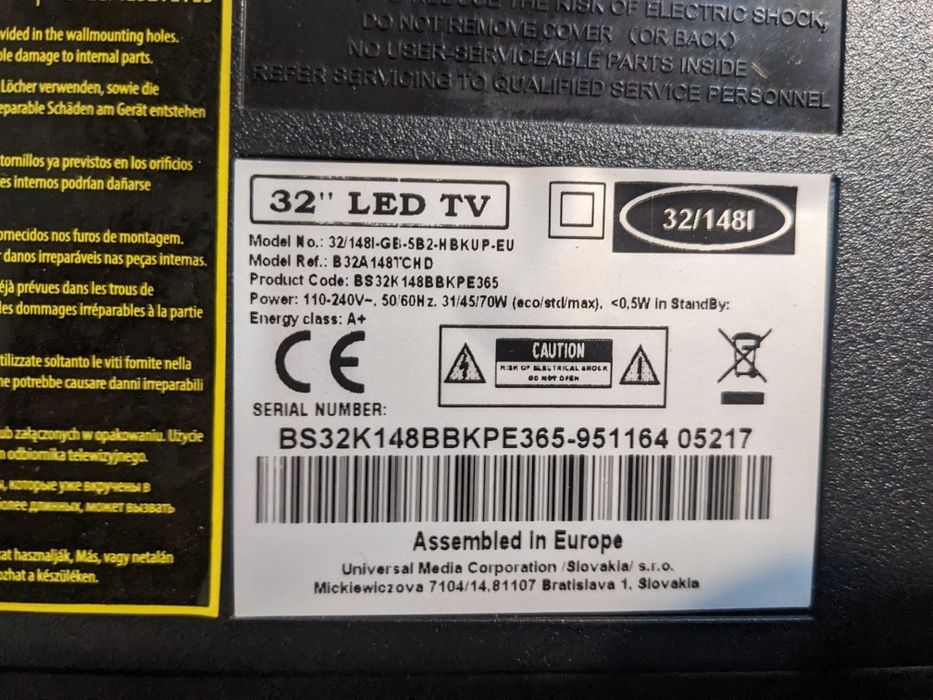 Sympatyczny Telewizor Blaupunkt 32 cale HDready HDMI  + pilot