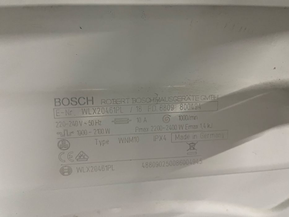 Пральна машина   Bosch WLX 20461  вузька