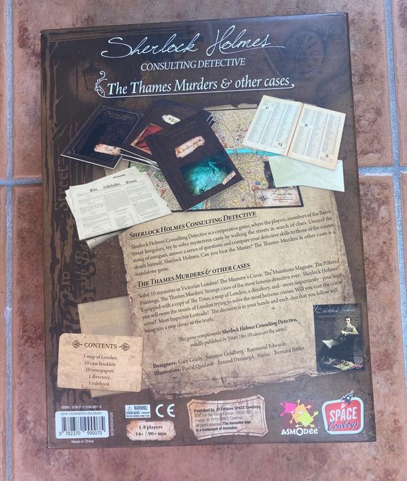 Sherlock Holmes Consulting Detective - jogo de Tabuleiro