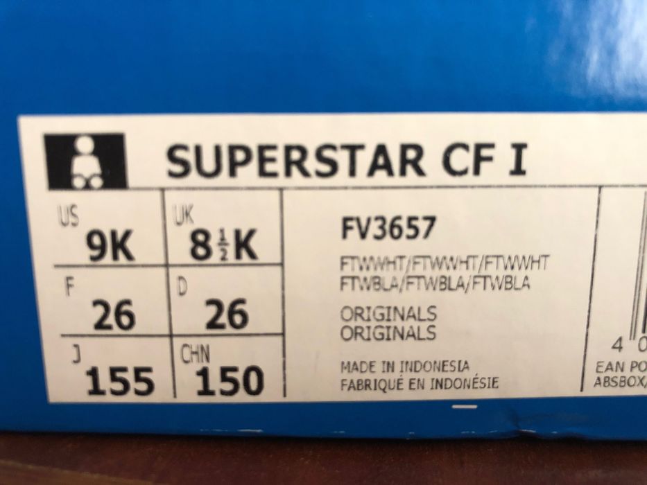 Sapatilhas Adidas Superstar CF I