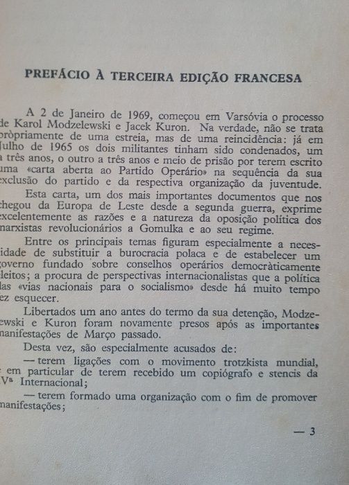 Jacek Kuron e Karol Modzelewski - Carta ao Partido Operário Polaco