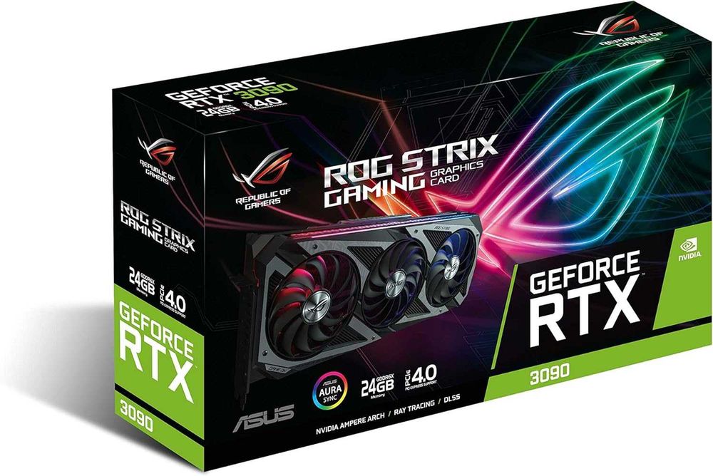 ASUS Placa gráfica ROG Strix NVIDIA GeForce RTX 3090 - TROCAS