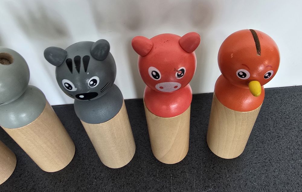 Kręgle drewniane dla dzieci Eichhorn