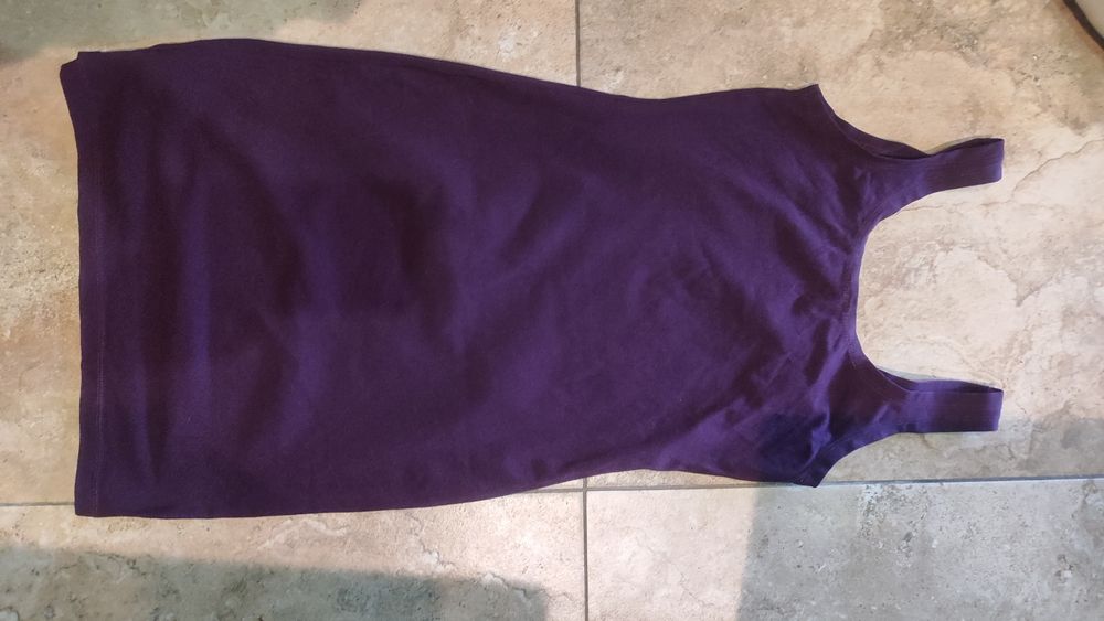Sukienka mini fioletowa 34 H&M XS