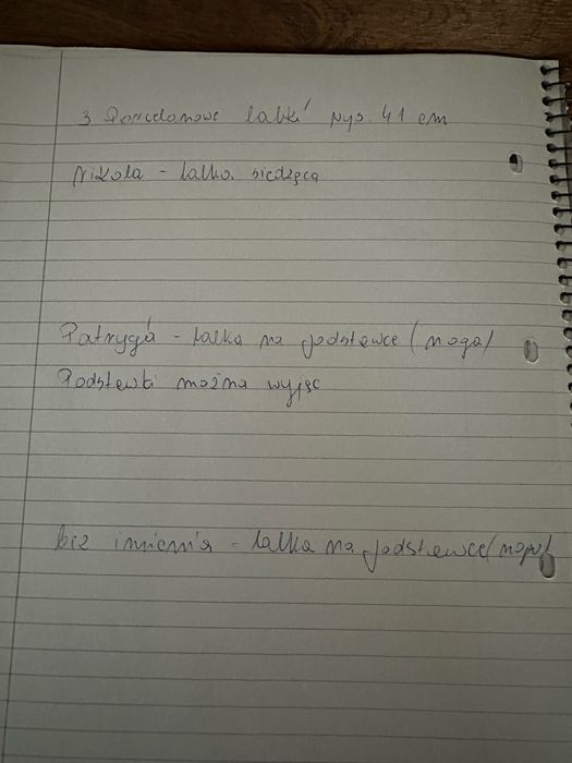 Lalki z porcelany szt 3