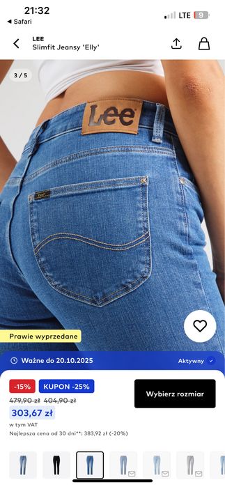 Spodnie Lee model Elly  jeans W29 L33