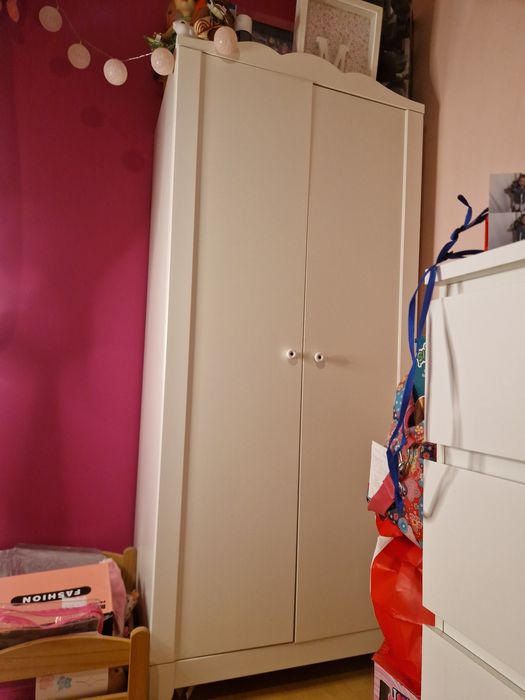 Guarda vestidos criança branco