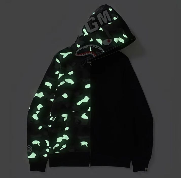 Зіп худі BAPE City Camo Shark  зіпка