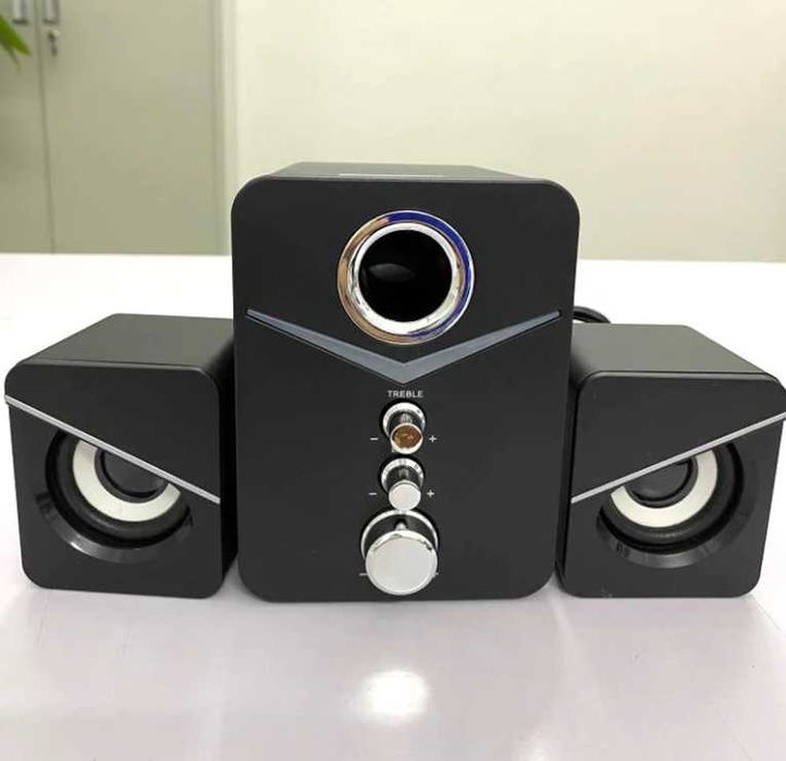 Компьютерные колонки для пк для ноутбука  с сабвуфером мощные