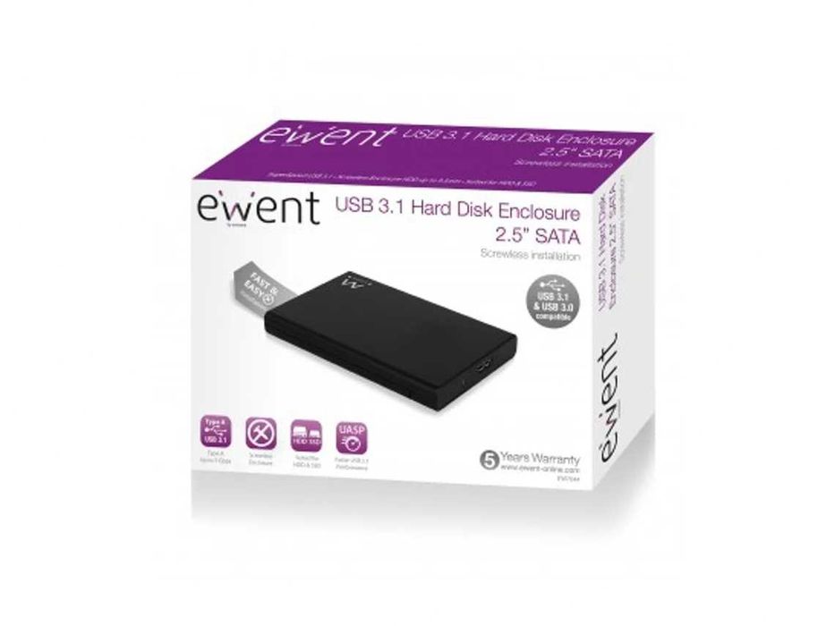 Case / Caixa externa Disco USB 3.0 2.0 Disco SSD e HDD 2'5" (Novo)