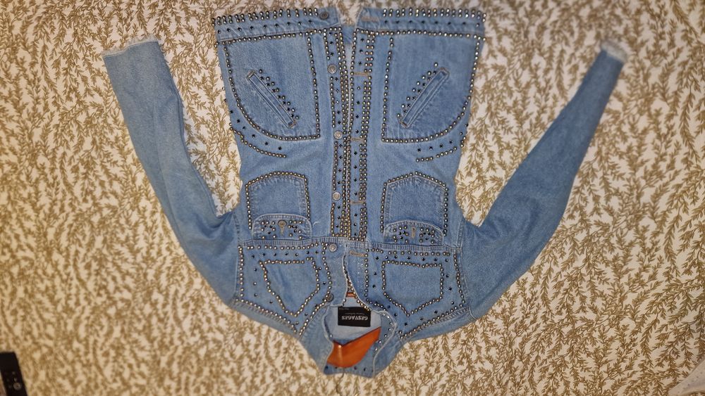 Casaco de ganga como novo