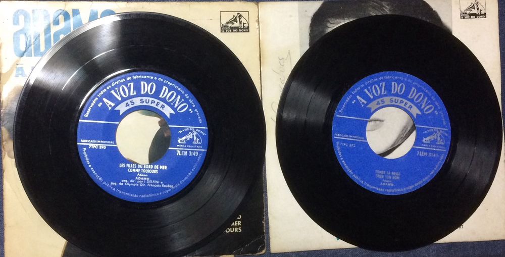 Vinis de 45 RPM de música francesa