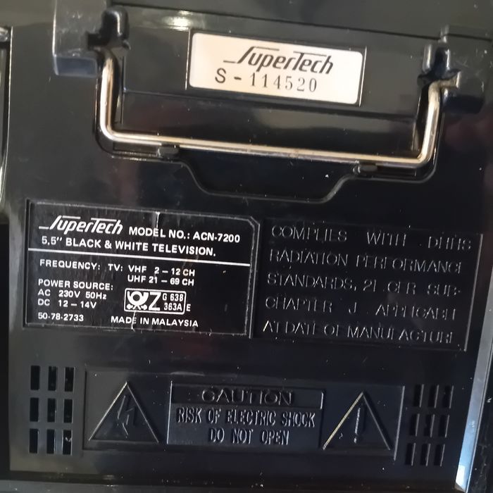 Tv analógica miniatura