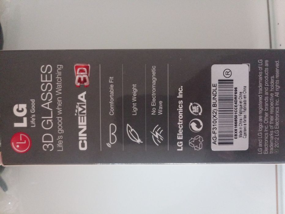 2 óculos 3D LG Novos