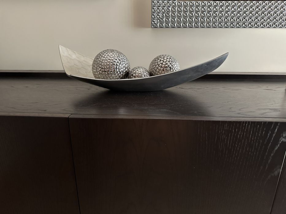 Peças metal de decoração elegantes 4 peças + 3 bolas