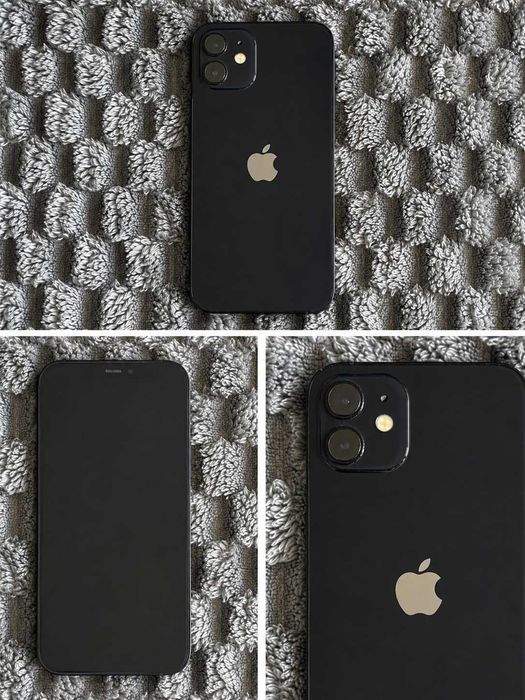 iPhone 12 64 GB Czarny | Sprawny 100% | Etui | Stan bardzo dobry