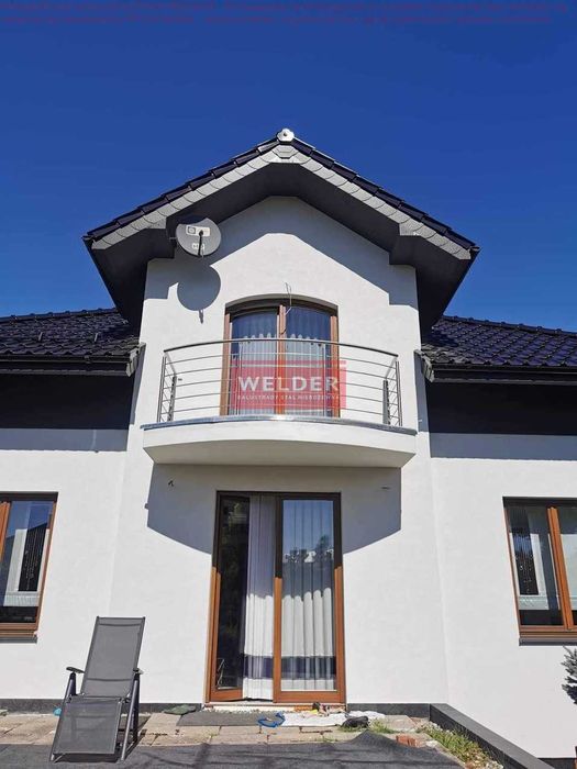 Balustrady francuskie Balkon Schody Harfa Antracyt Stal Nierdzewna