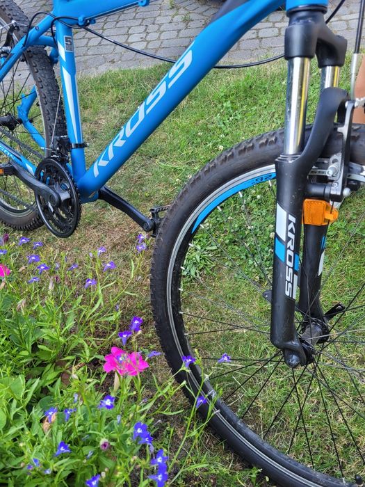 Rower Kross Hexagon 1.0, rama S  niebieski mat Idealny