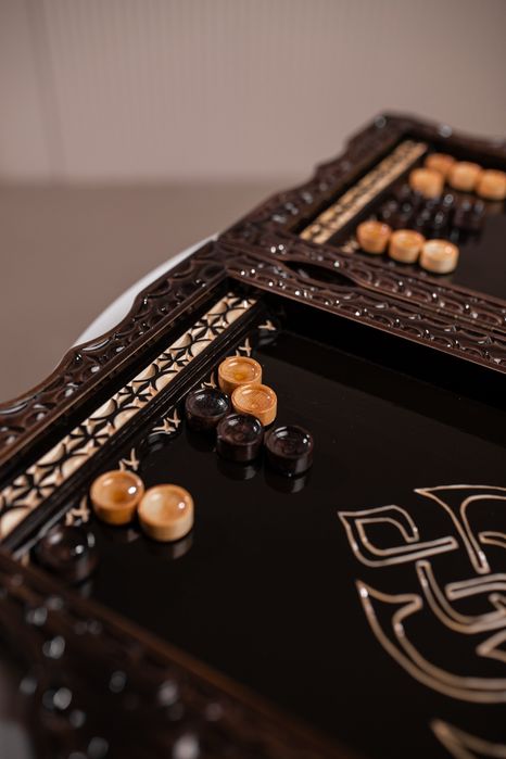 Нарды деревянные, резные из липы, премиум качества ручная работа