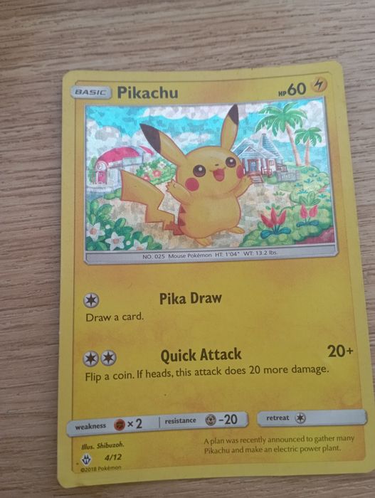 Pokémon: pikachu holofoil, McDonald's