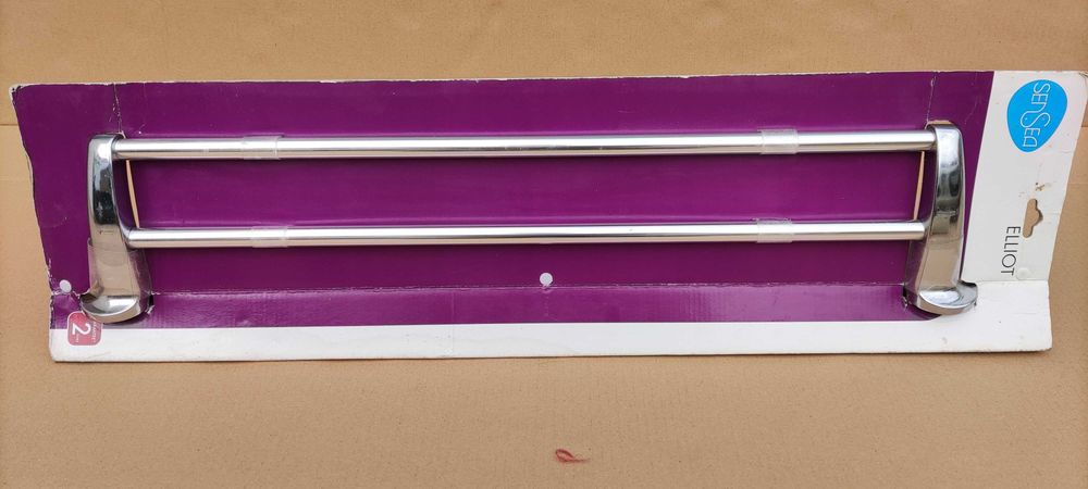 Toalheiro WC Cozinha Quarto Alumínio Cromado