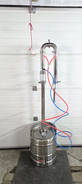 Бочка перероблена на куб бражний