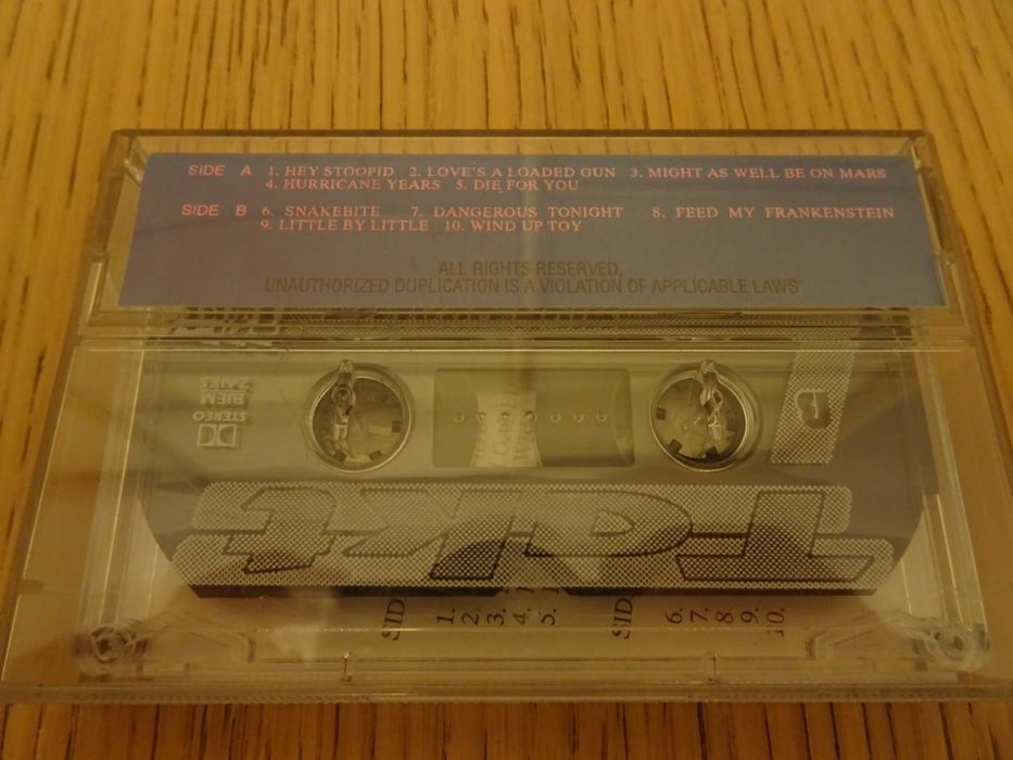 Alice Cooper "Hey Stoopid" kaseta magnetofonowa, Takt, Polska