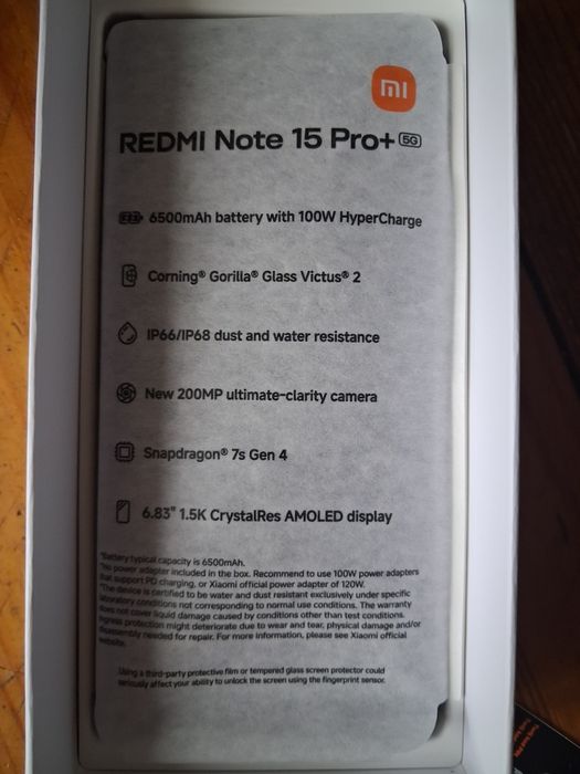 Xiaomi Redmi Note 15 pro + 8/256 Nowy Gwarancja