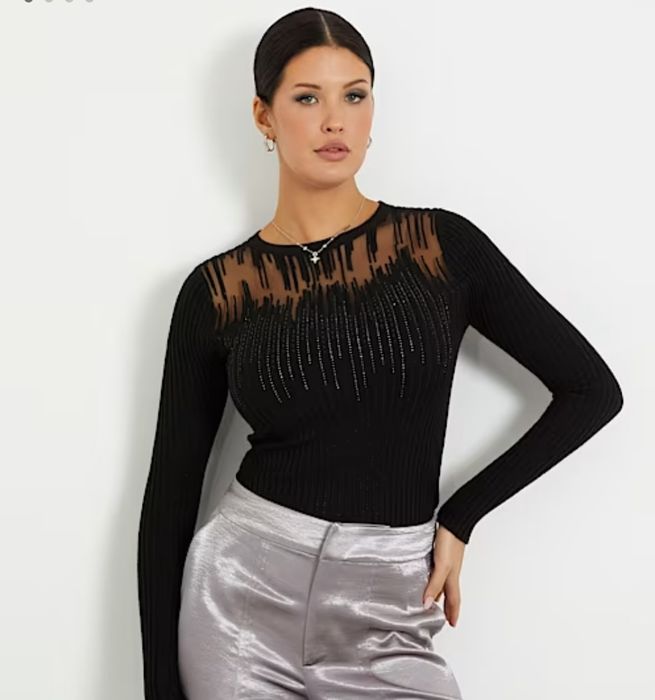 Sweter damski Guess M/L z cyrkoniami