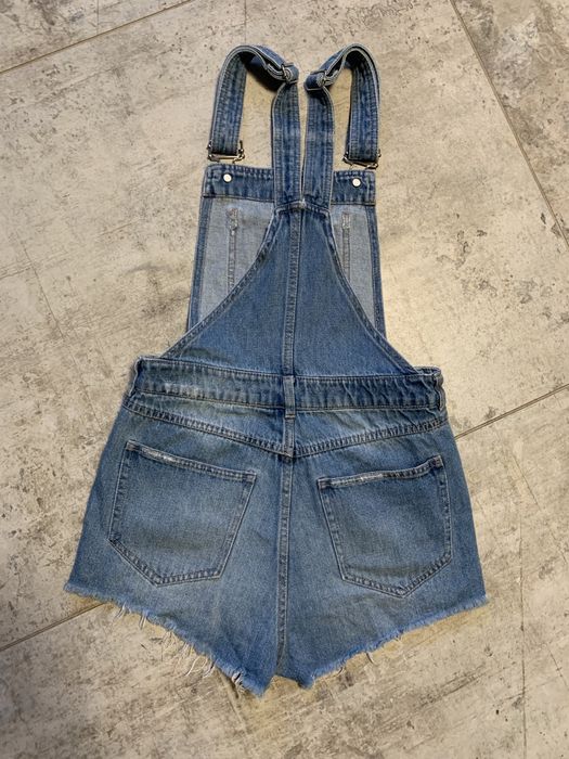 Spodenki jeansowe ogrodniczki XS 34 H&M