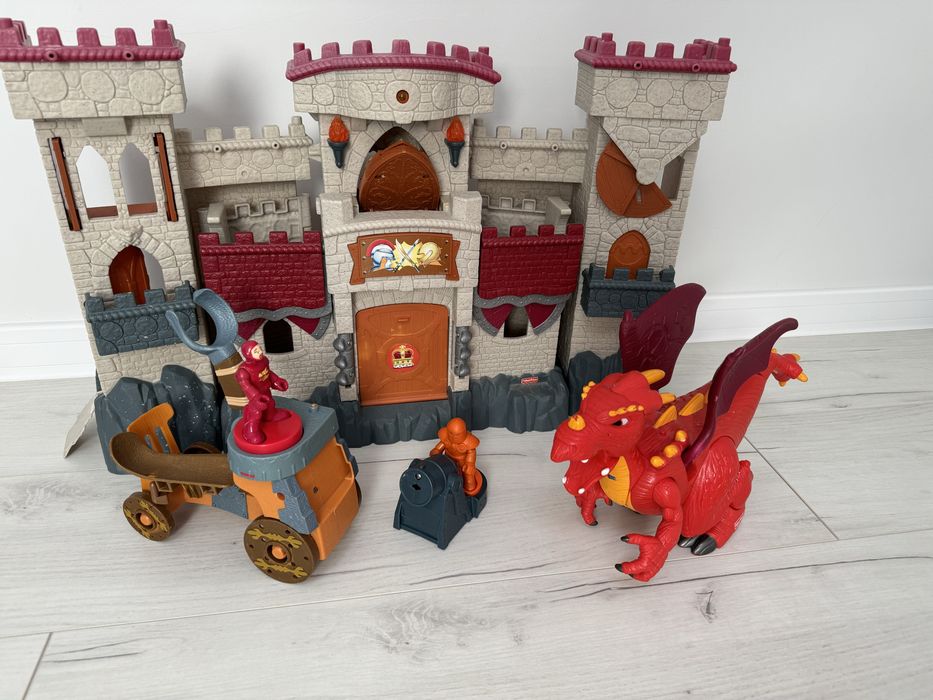 ZAMEK Fisher Price Imaginext SMOK RYCERZE