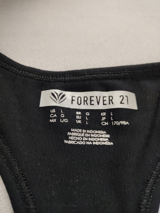 Forever 21 treningowy biustonosz top sportowy rozm. L