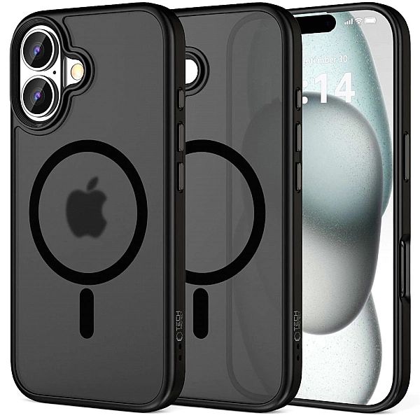 Etui Tech-Protect MagMat MagSafe na iPhone 16 - czarne