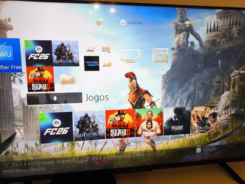 PlayStation 4 Pro 1Tera Desbloqueada FC26, God Of War Ragnarok, Red Dead Redemtion 2, Far Cry 6, Resident Evil Village