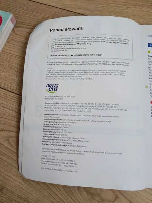 Ponad Słowami 3 Podręcznik do języka polskiego część 1