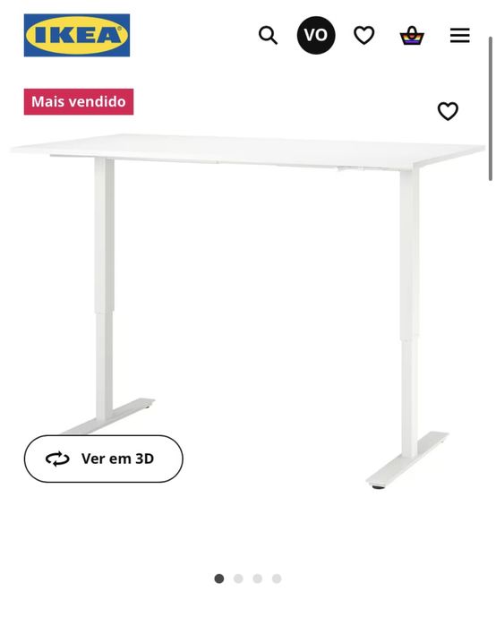 Vendo secretária IKEA ajustável em pé / sentado