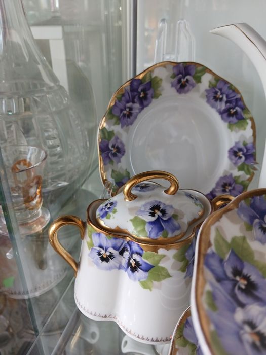 Rosenthal Chryzantheme Victoria Luise serwis kawowy bratki