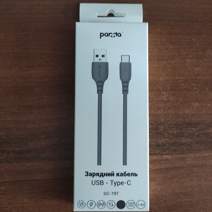 USB-кабель Panda USB to USB Type-C 2.4А