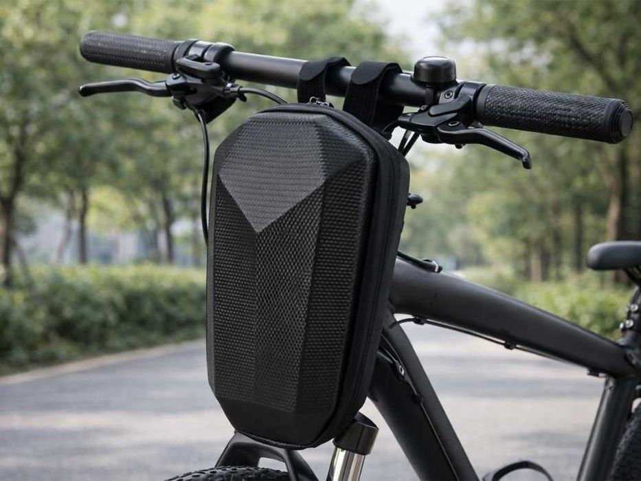 Torba na kierownicę rowerową hulajnogę usztywniona sakwa